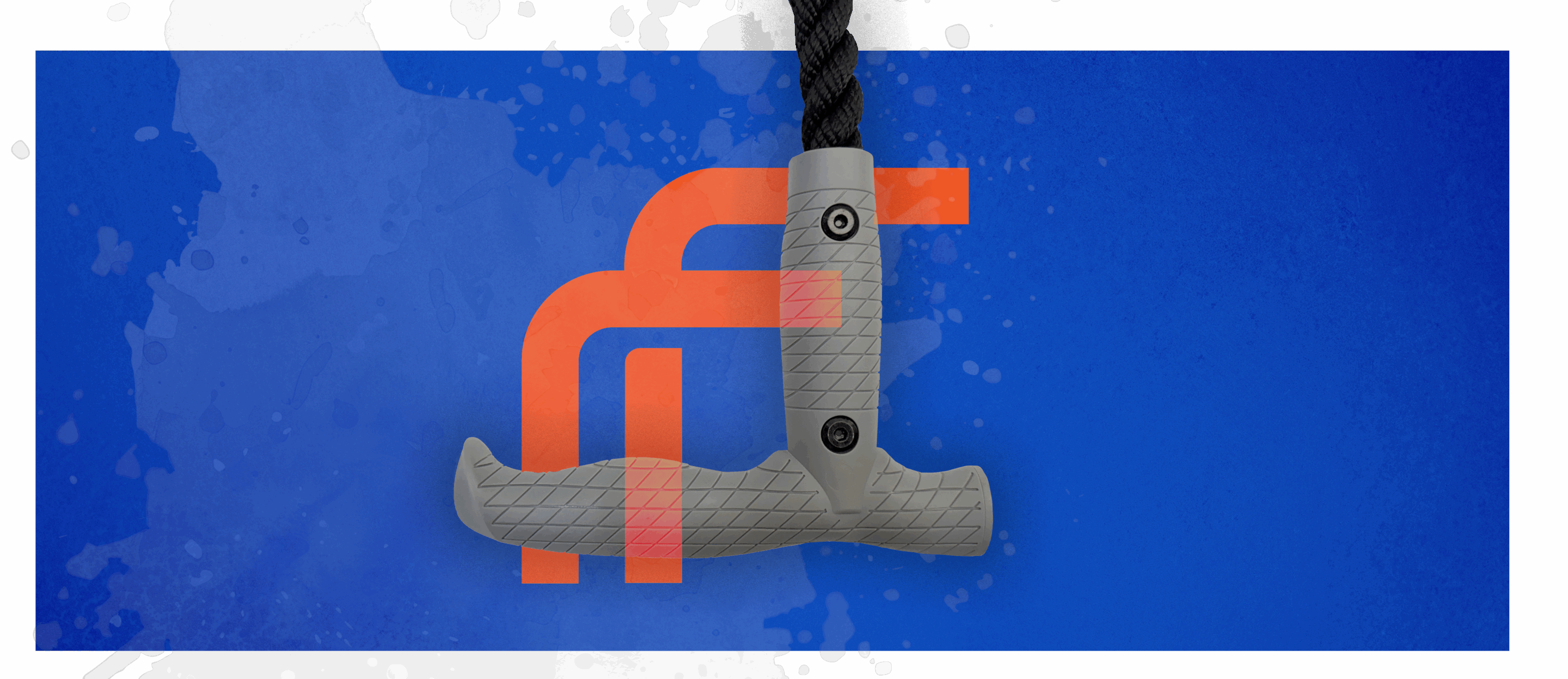 product image with orang logo